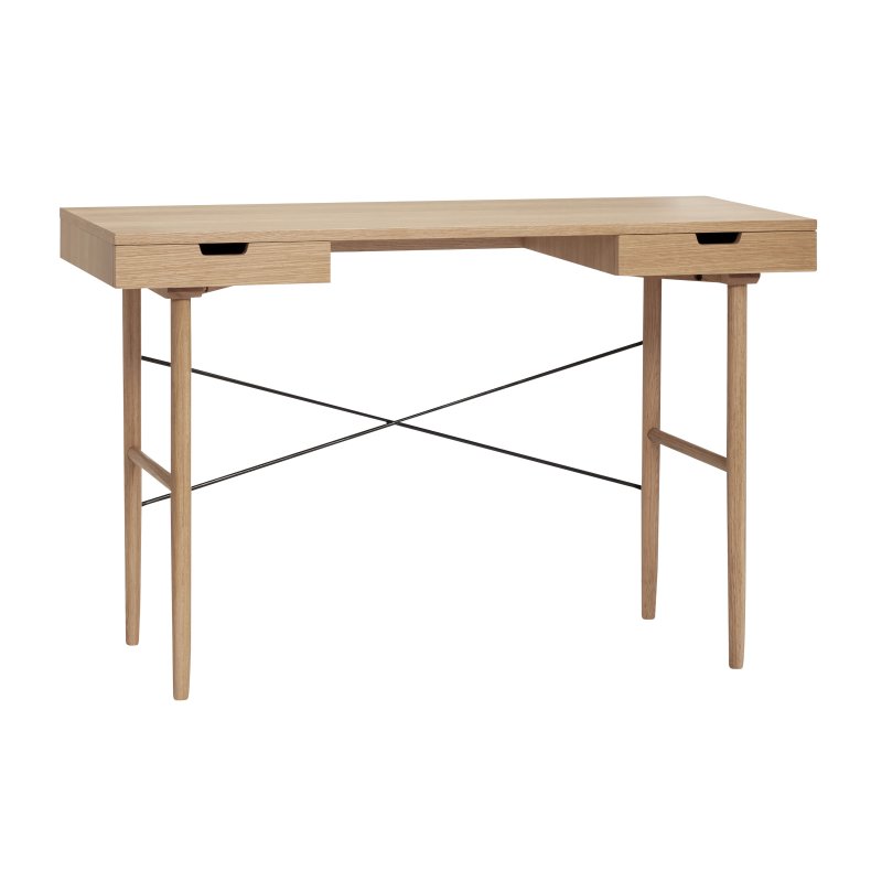 HBSCH STUDIO SKRIVEBORD M/2 SKUFFER NATUR - 120