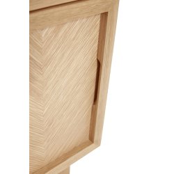 HBSCH HERRINGBONE KOMMODE M/SKUFFER NATUR - 60