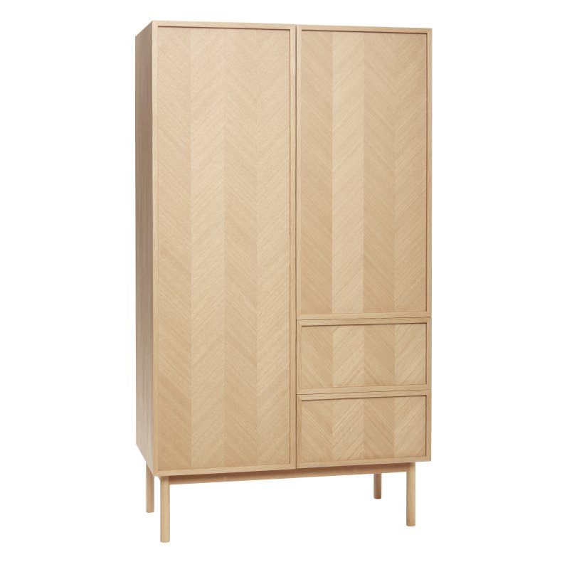 HBSCH HERRINGBONE SKAB M/EGTR SILDEBEN NATUR -180