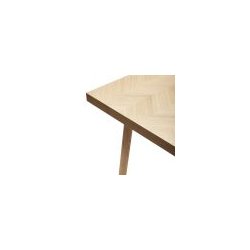 HBSCH HERRINGBONE SPISEBORD EGETR M/SILDEBEN NATUR - 200