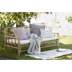 LENE BJERRE MANDISA LOUNGESOFA BAMBUS NATUR/HVID - 80