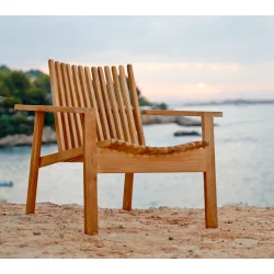 Cane-Line Amaze Loungestol - Teak 8