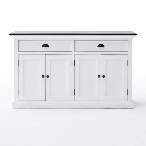 NOVASOLO HALIFAX CONTRAST KLASSISK HVID & SORT KLASSISK SK�NK MED 4 D�RE - 145