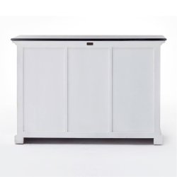 NOVASOLO HALIFAX CONTRAST KLASSISK HVID &amp; SORT SK�NK MED 2 KURVE - 120