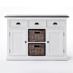NOVASOLO HALIFAX CONTRAST KLASSISK HVID &amp; SORT SK�NK MED 2 KURVE - 120