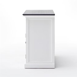 NOVASOLO HALIFAX CONTRAST KLASSISK HVID &amp; SORT SK�NK MED 2 KURVE - 120
