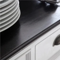 NOVASOLO HALIFAX CONTRAST KLASSISK HVID &amp; SORT SK�NK MED SKYDED�RE - 125