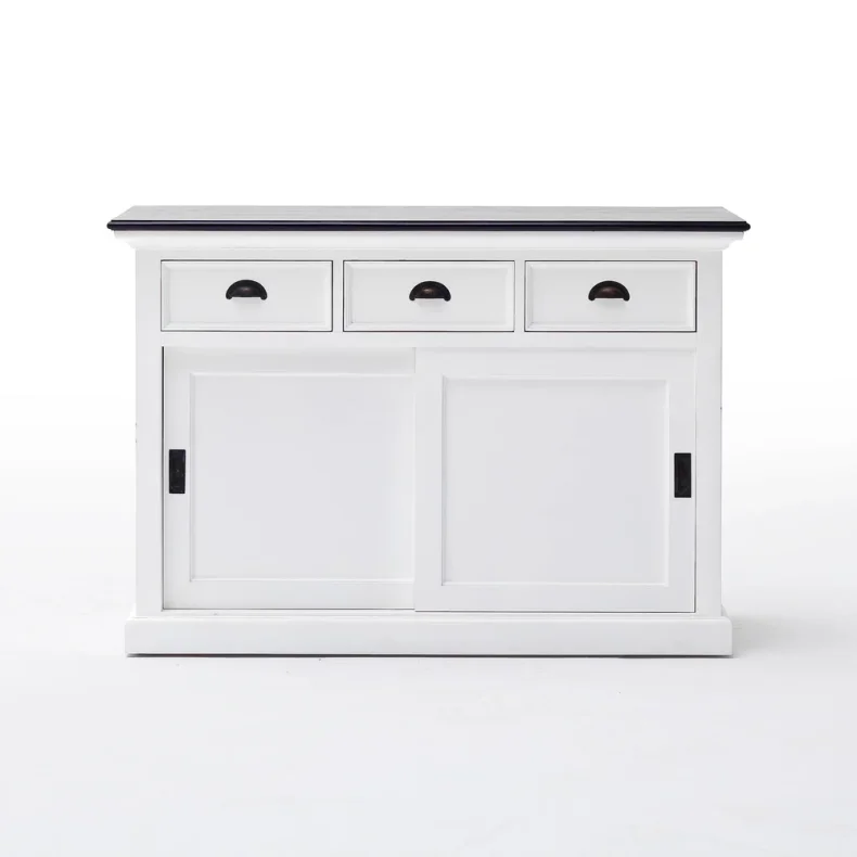NOVASOLO HALIFAX CONTRAST KLASSISK HVID &amp; SORT SK�NK MED SKYDED�RE - 125