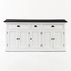 NOVASOLO HALIFAX CONTRAST KLASSISK HVID &amp; SORT SK�NK - 180