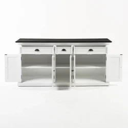 NOVASOLO HALIFAX CONTRAST KLASSISK HVID &amp; SORT SK�NK - 180