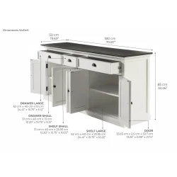 NOVASOLO HALIFAX CONTRAST KLASSISK HVID &amp; SORT SK�NK - 180