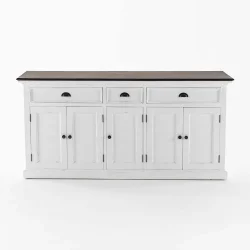 NOVASOLO HALIFAX ACCENT HVID PATINERET &amp; DYB BRUN SK�NK - 180