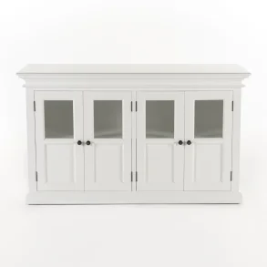 NOVASOLO HALIFAX KLASSISK HVID SK�NK MED 4 GLASD�RE - 145