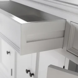 NOVASOLO PROVENCE KLASSISK HVID SK�NK MED 4 L�GER OG 3 SKUFFE - 145
