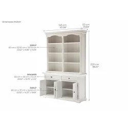NOVASOLO PROVENCE KLASSISK HVID SK�NK MED REOL - 140