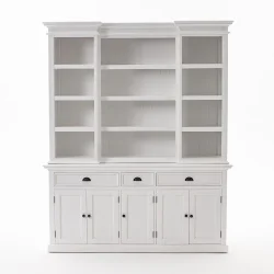 NOVASOLO HALIFAX KLASSISK HVID K�KKENREOL MED 5 L�GER 3 SKUFFER - 180
