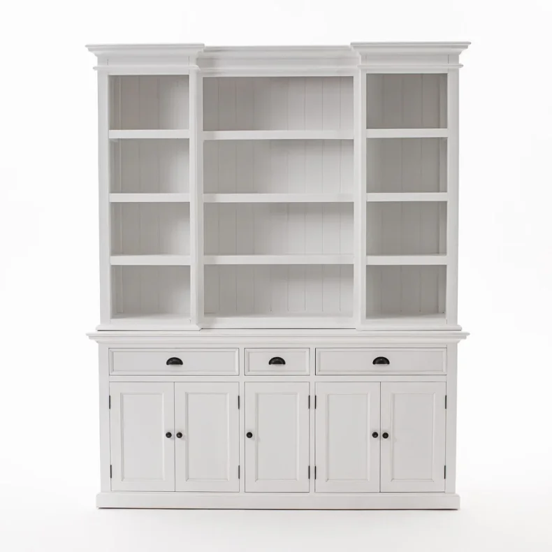 NOVASOLO HALIFAX KLASSISK HVID K�KKENREOL MED 5 L�GER 3 SKUFFER - 180