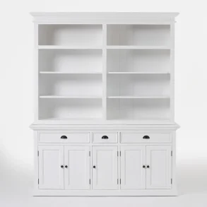 NOVASOLO HALIFAX KLASSISK HVID REOL MED 5 L�GER 3 SKUFFE.