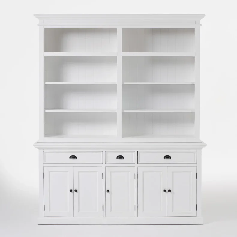 NOVASOLO HALIFAX KLASSISK HVID REOL MED 5 L�GER 3 SKUFFE.