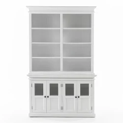 NOVASOLO HALIFAX KLASSISK HVID REOL MED 4 GLASD�RE - 145