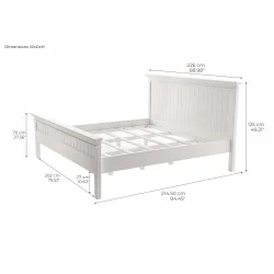 NOVASOLO HALIFAX KING SIZE SENG HVID - 226