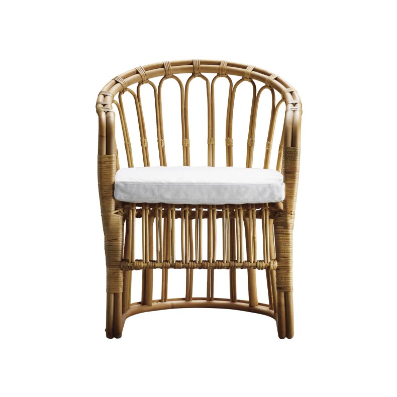 TINE K HOME STOL RATTAN INKL HYNDE HVID - 85