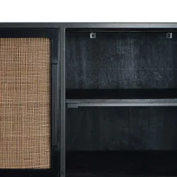 NOVASOLO NORDIC RATTAN NATURLIG B�DTR� SK�NK MED 4 L�GER OG 3 SKUFFE - 130