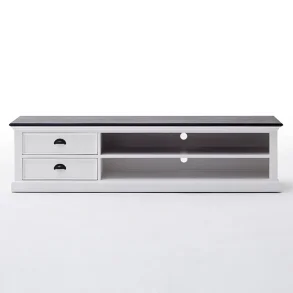 NOVASOLO HALIFAX CONTRAST KLASSISK HVID & SORT STORT TV BORD - 180