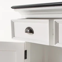 NOVASOLO HALIFAX CONTRAST KLASSISK HVID &amp; SORT KONSOLBORD - 165