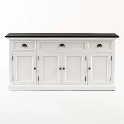 NOVASOLO HALIFAX CONTRAST KLASSISK HVID &amp; SORT KONSOLBORD - 165