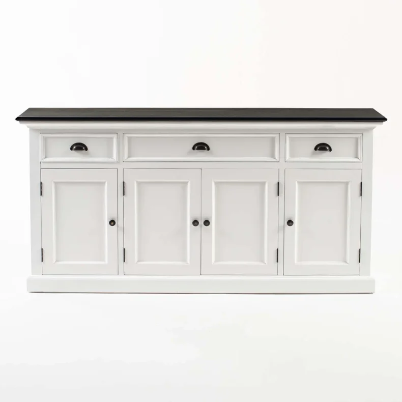 NOVASOLO HALIFAX CONTRAST KLASSISK HVID &amp; SORT KONSOLBORD - 165
