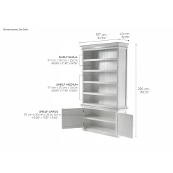 NOVASOLO HALIFAX KLASSISK HVID SINGLE REOL MED 2 L�GER - 137
