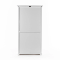 NOVASOLO PROVENCE KLASSISK HVID DOBBELT VITRINESKAB - 100