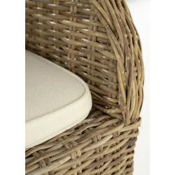 NOVASOLO WICKERWORKS NATURLIG ROOK SPISEBORDSTOL (S�T AF 2) - 78