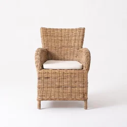NOVASOLO WICKERWORKS NATURLIG ROOK SPISEBORDSTOL (S�T AF 2) - 78