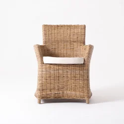 NOVASOLO WICKERWORKS NATURLIG BISKOP KURVESTOL (S�T AF 2) - 68