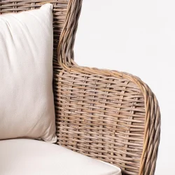 NOVASOLO WICKERWORKS NATURLIG KING KURVESTOL - 120