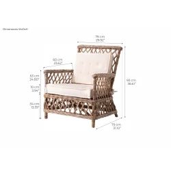 NOVASOLO WICKERWORKS NATURLIG MARQUIS STOL (S�T AF 2) - 79