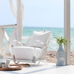 Sika Design Charlottenborg Exterior Lnestol Dove White - 80
