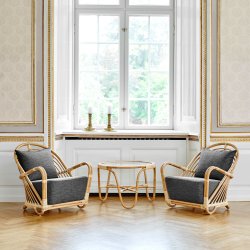 SIKA DESIGN CHARLOTTENBORG LNESTOL INKL/HYNDE NATUR - 80