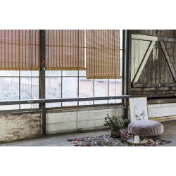 Color &amp; Co Brun natur bambus rullegardin - 140