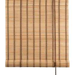 Color &amp; Co Brun natur bambus rullegardin - 140