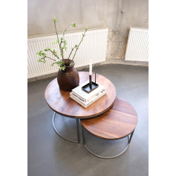 TRADEMARK LIVING PARIS INDSKUDSBORD/RUNDT DESIGN - 2 STK