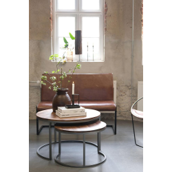 TRADEMARK LIVING PARIS INDSKUDSBORD/RUNDT DESIGN - 2 STK