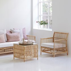 SIKA DESIGN DONTELLO SIDEBORD M/GLASPLADE NATUR - 60