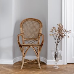 SIKA DESIGN FLEUR STOL ANTIK BRUN - 100