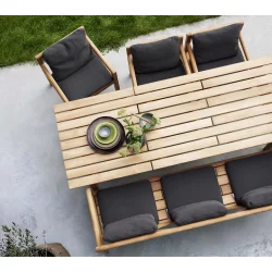 CANE-LINE GRACE SPISEBORD - TEAK 240