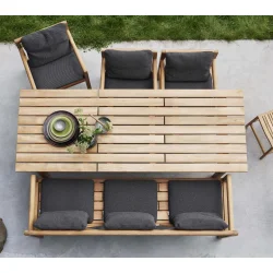 CANE-LINE GRACE 3PERS/BNK - TEAK 210