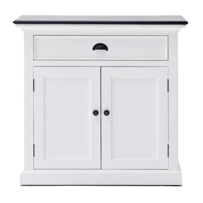 NOVASOLO HALIFAX CONTRAST KLASSISK HVID & SORT LILLE SK�NK - 90