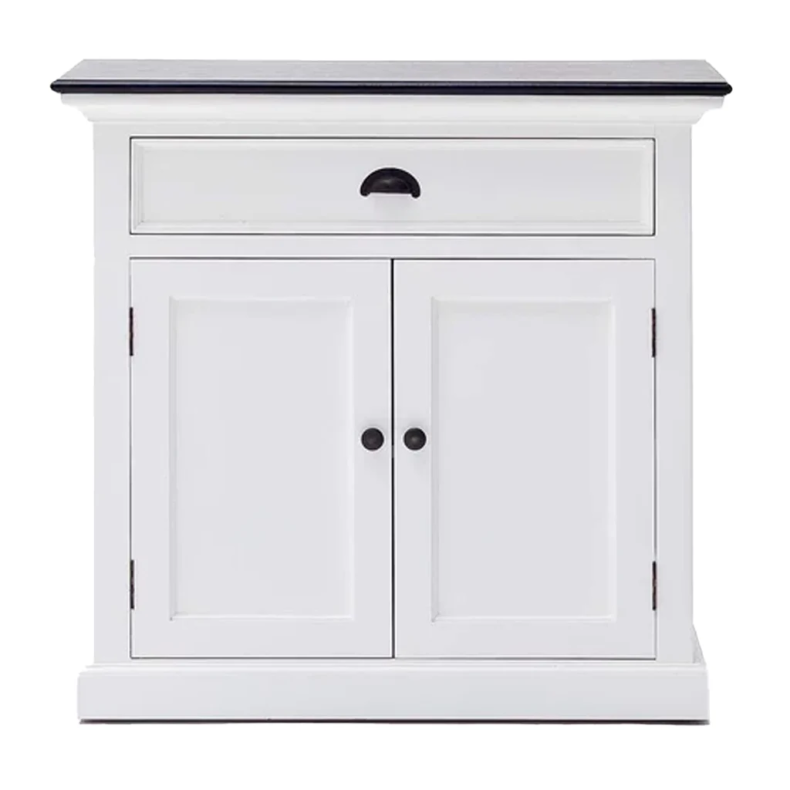 NOVASOLO HALIFAX CONTRAST KLASSISK HVID &amp; SORT LILLE SK�NK - 90